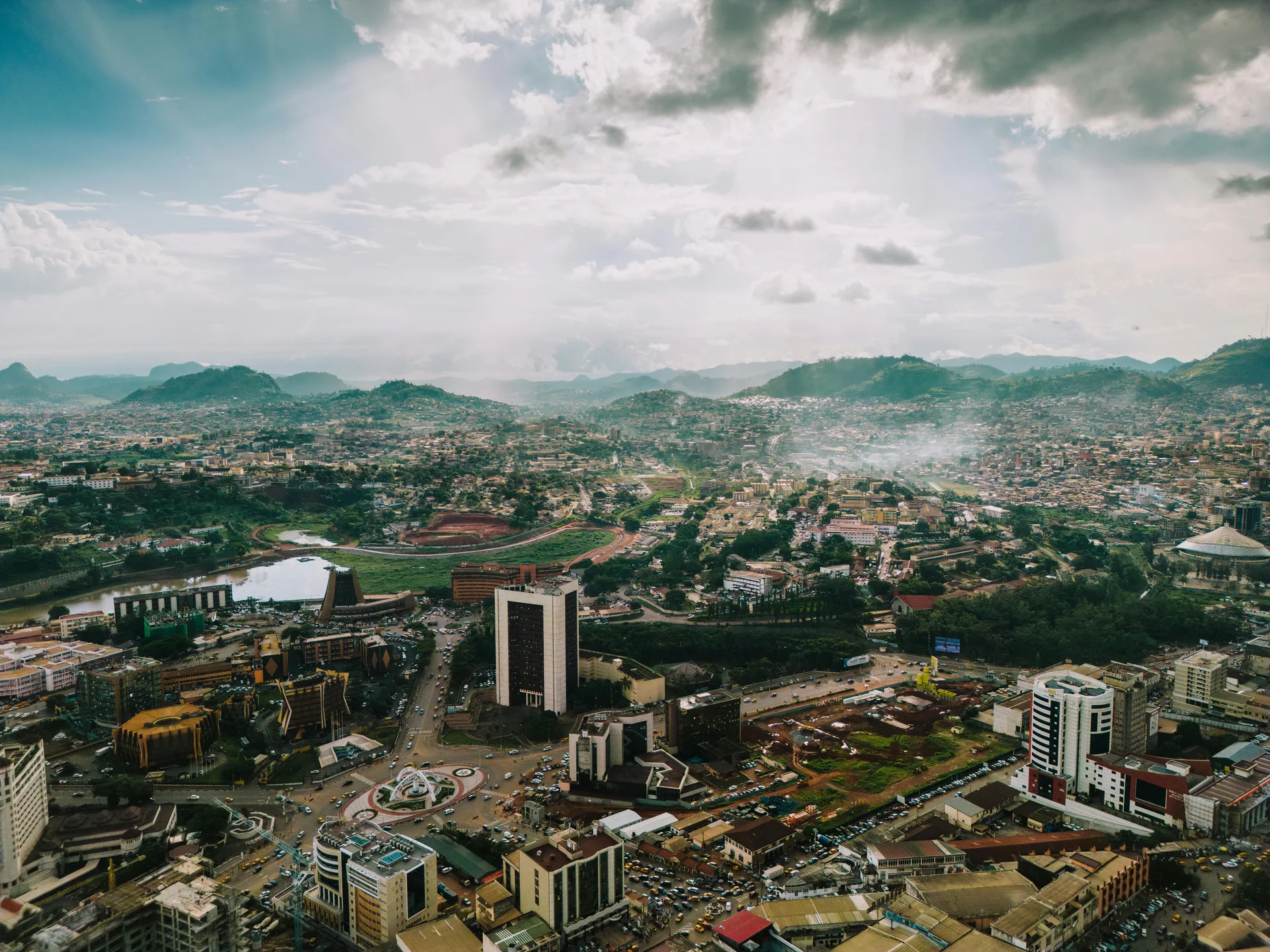 Panorama de Yaoundé, Cameroun