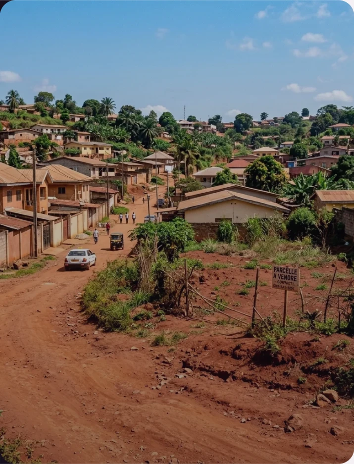 Quartier résidentiel au Cameroun et parcelle à vendre
