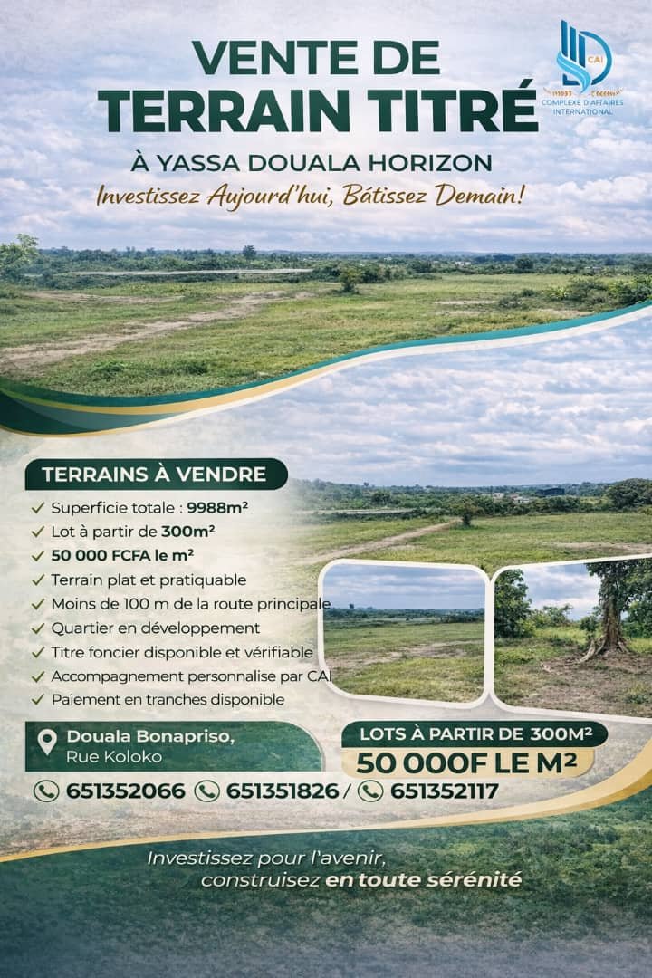 Terrain titré a yassa horizon 